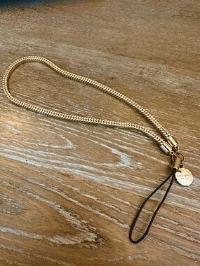 Kate Spade Gold Phone Wrist Chain Strap